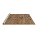Sideview of Machine Washable Industrial Modern Mahogany Brown Rug, wshurb671