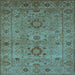 Square Oriental Light Blue Industrial Rug, urb671lblu