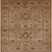 Square Mid-Century Modern Mahogany Brown Oriental Rug, urb671