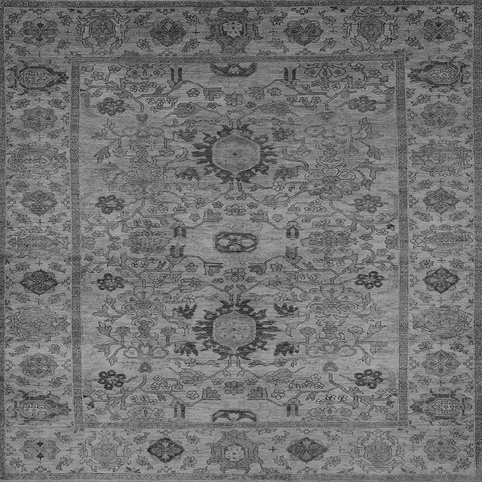 Square Oriental Gray Industrial Rug, urb671gry