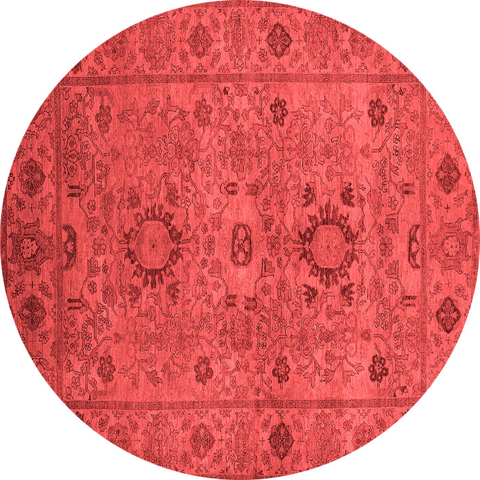 Machine Washable Oriental Red Industrial Rug, wshurb671red