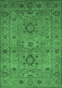 Oriental Emerald Green Industrial Rug, urb671emgrn