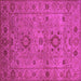 Square Oriental Pink Industrial Rug, urb671pnk