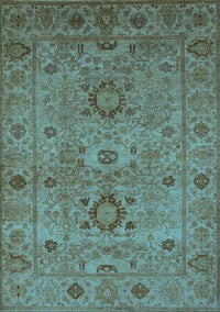 Oriental Light Blue Industrial Rug, urb671lblu