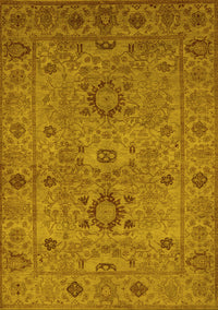 Oriental Yellow Industrial Rug, urb671yw