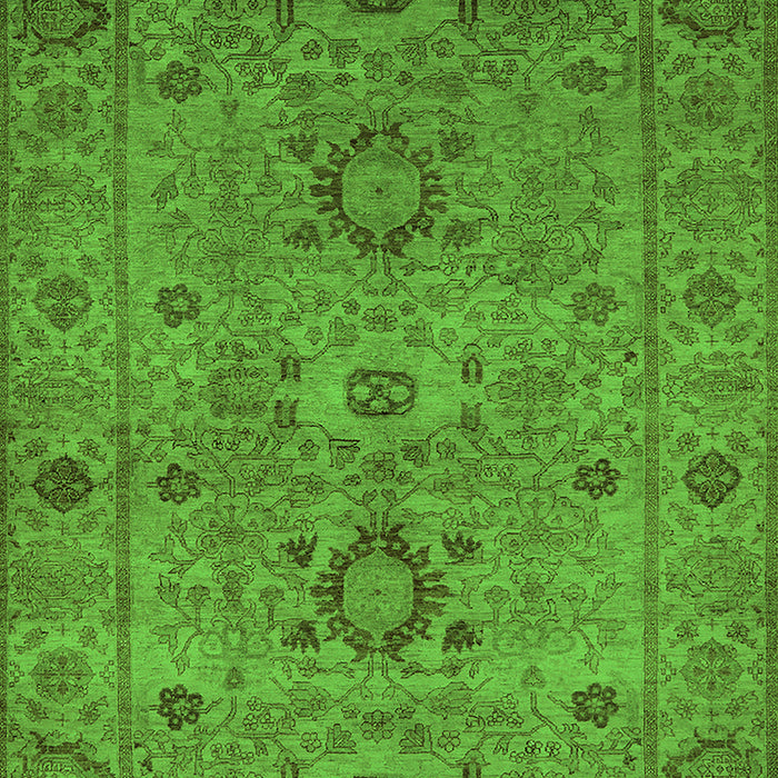 Machine Washable Oriental Green Industrial Area Rugs, wshurb671grn