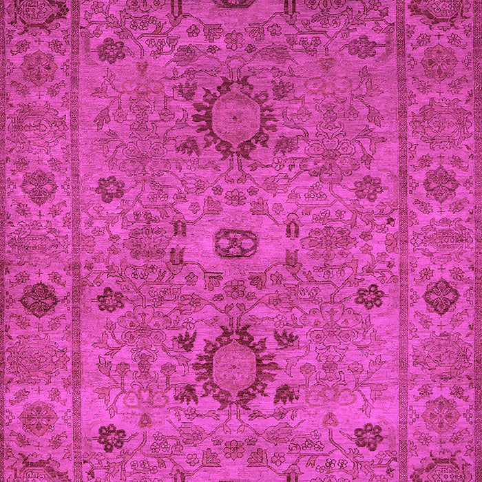 Machine Washable Oriental Pink Industrial Rug, wshurb671pnk