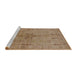 Sideview of Machine Washable Industrial Modern Light Brown Rug, wshurb672