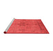 Industrial Red Washable Rugs