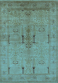 Oriental Light Blue Industrial Rug, urb672lblu