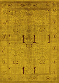 Oriental Yellow Industrial Rug, urb672yw