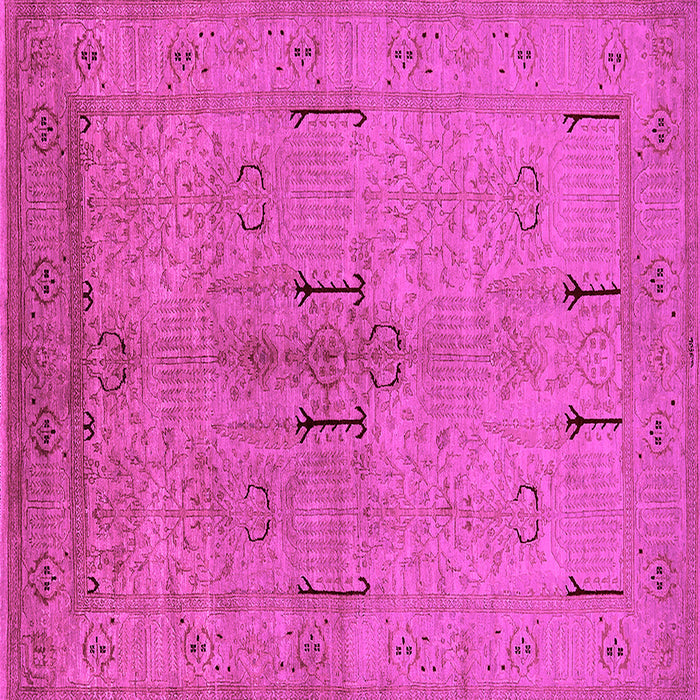 Square Oriental Pink Industrial Rug, urb672pnk