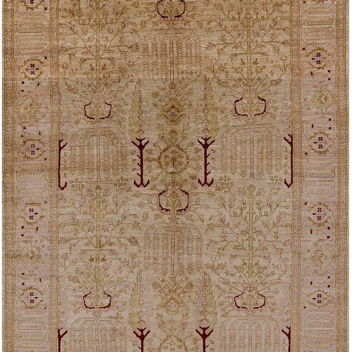 Mid-Century Modern Light Brown Oriental Rug, urb672
