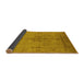 Sideview of Oriental Yellow Industrial Rug, urb672yw