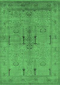 Oriental Emerald Green Industrial Rug, urb672emgrn