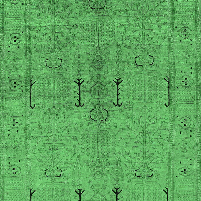 Oriental Emerald Green Industrial Rug, urb672emgrn