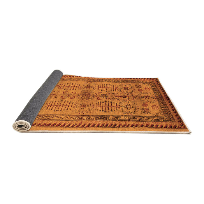 Sideview of Oriental Orange Industrial Rug, urb673org