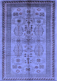 Oriental Blue Industrial Rug, urb673blu