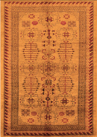 Oriental Orange Industrial Rug, urb673org