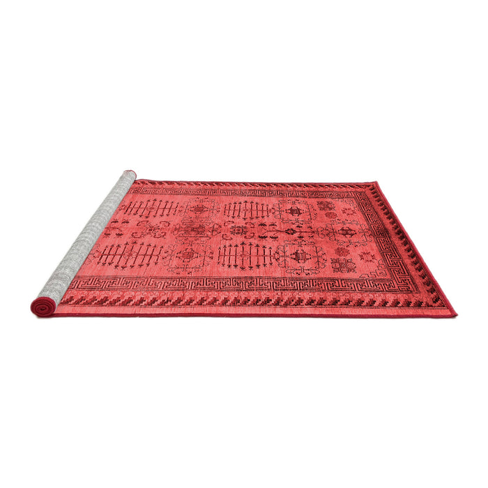 Industrial Red Washable Rugs