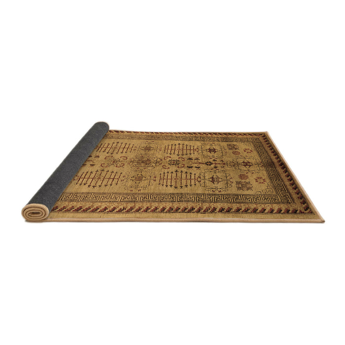 Sideview of Oriental Brown Industrial Rug, urb673brn