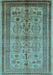 Oriental Light Blue Industrial Rug, urb673lblu