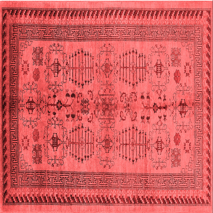 Machine Washable Oriental Red Industrial Rug, wshurb673red