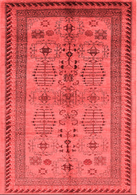 Oriental Red Industrial Rug, urb673red