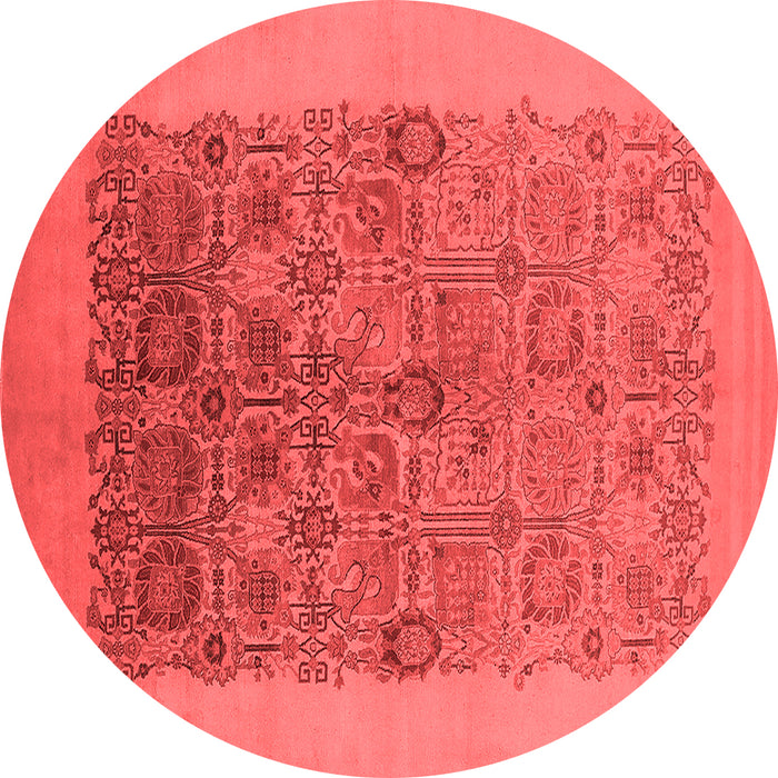 Machine Washable Oriental Red Industrial Rug, wshurb674red