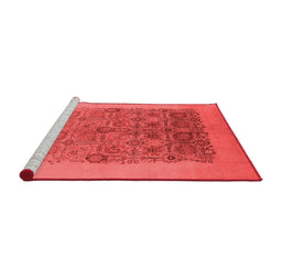 Industrial Red Washable Rugs