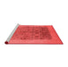 Industrial Red Washable Rugs