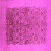 Square Oriental Pink Industrial Rug, urb674pnk