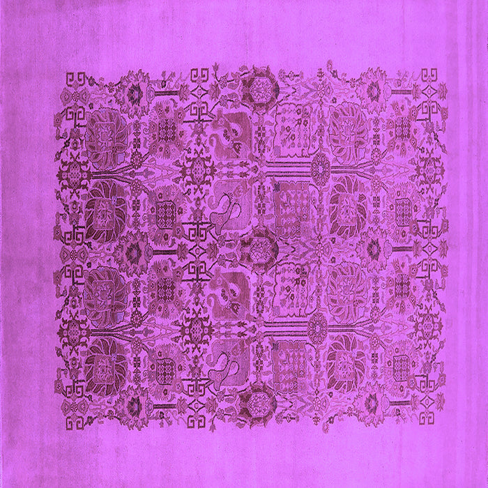 Square Oriental Purple Industrial Rug, urb674pur