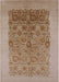 Mid-Century Modern Light Brown Oriental Rug, urb674