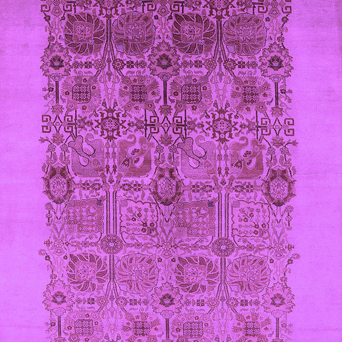 Machine Washable Oriental Purple Industrial Area Rugs, wshurb674pur