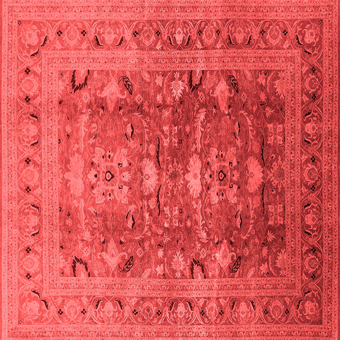 Machine Washable Oriental Red Traditional Rug, wshurb675red