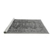 Sideview of Machine Washable Oriental Gray Traditional Rug, wshurb675gry