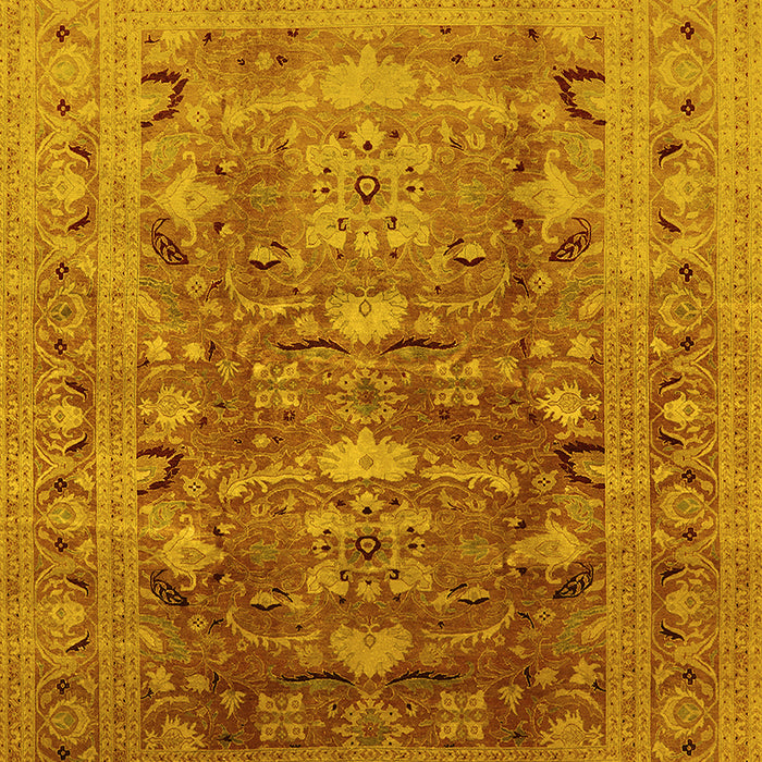 Oriental Yellow Traditional Rug, urb675yw