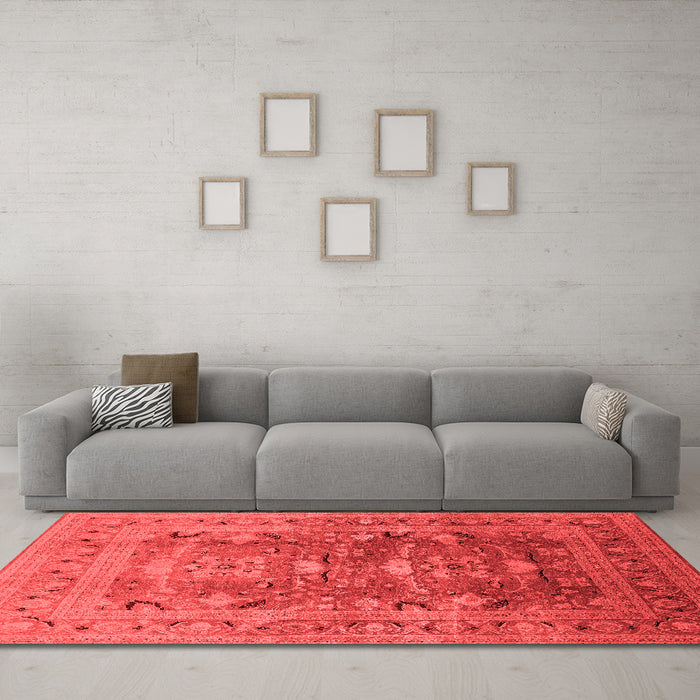 Traditional Red Washable Rugs