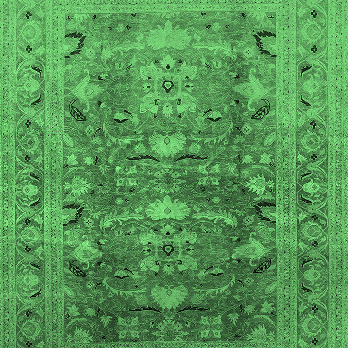 Oriental Emerald Green Traditional Rug, urb675emgrn