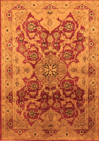 Oriental Orange Traditional Rug, urb676org
