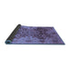 Sideview of Oriental Blue Traditional Rug, urb676blu