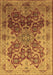 Machine Washable Oriental Brown Traditional Rug, wshurb676brn