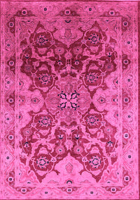 Oriental Pink Traditional Rug, urb676pnk