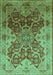 Machine Washable Oriental Turquoise Traditional Area Rugs, wshurb676turq