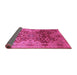 Sideview of Oriental Pink Traditional Rug, urb676pnk