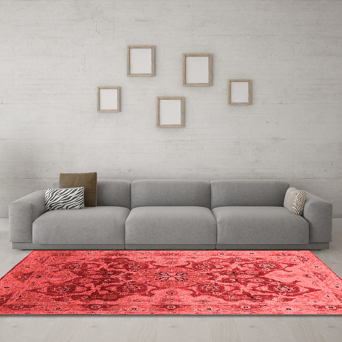 Traditional Red Washable Rugs