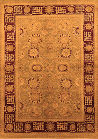 Oriental Orange Traditional Rug, urb677org