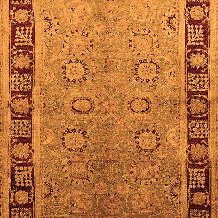 Oriental Orange Traditional Rug, urb677org