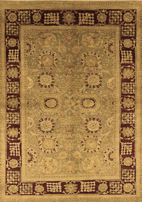 Oriental Brown Traditional Rug, urb677brn